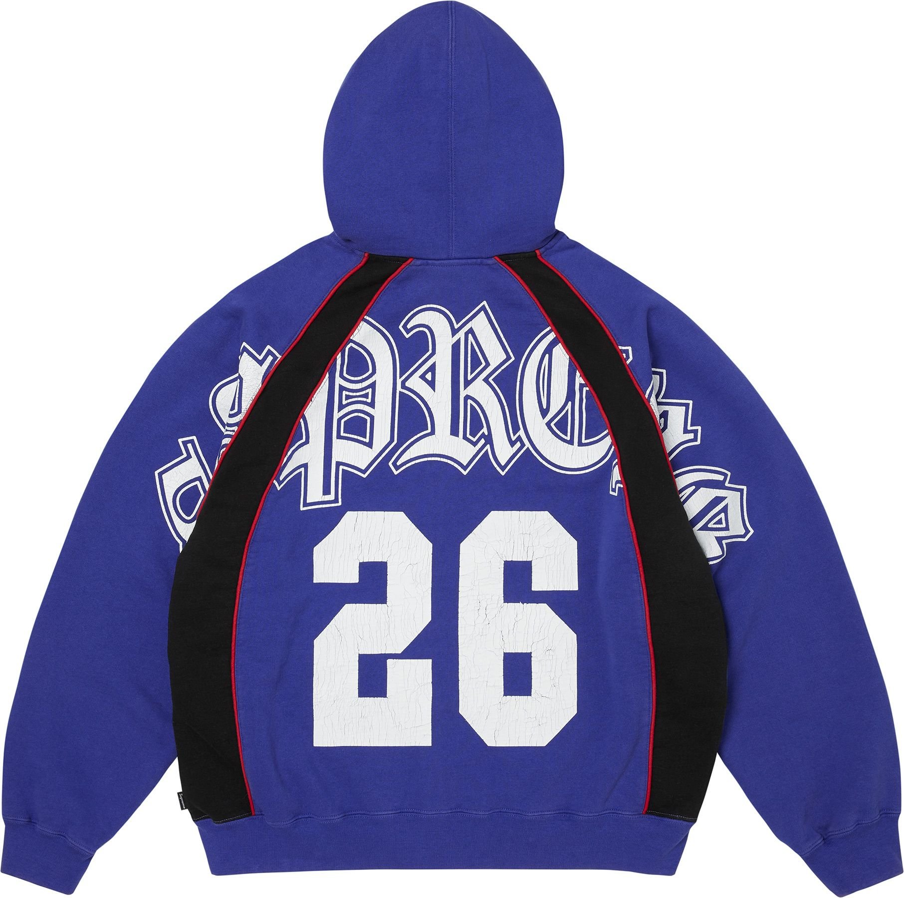 Paneled Zip Up Hooded Sweatshirt view 3